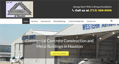 Desktop Screenshot of concreteconstructionofhouston.com